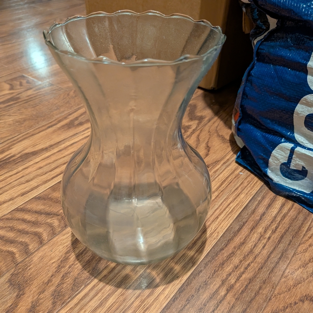 Clear Glass Vase